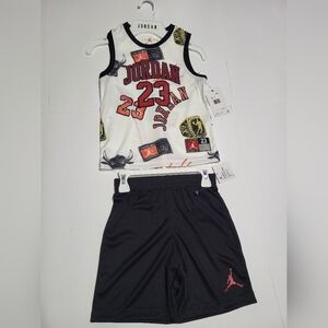 Jordan Kids Matching Set - White and Black